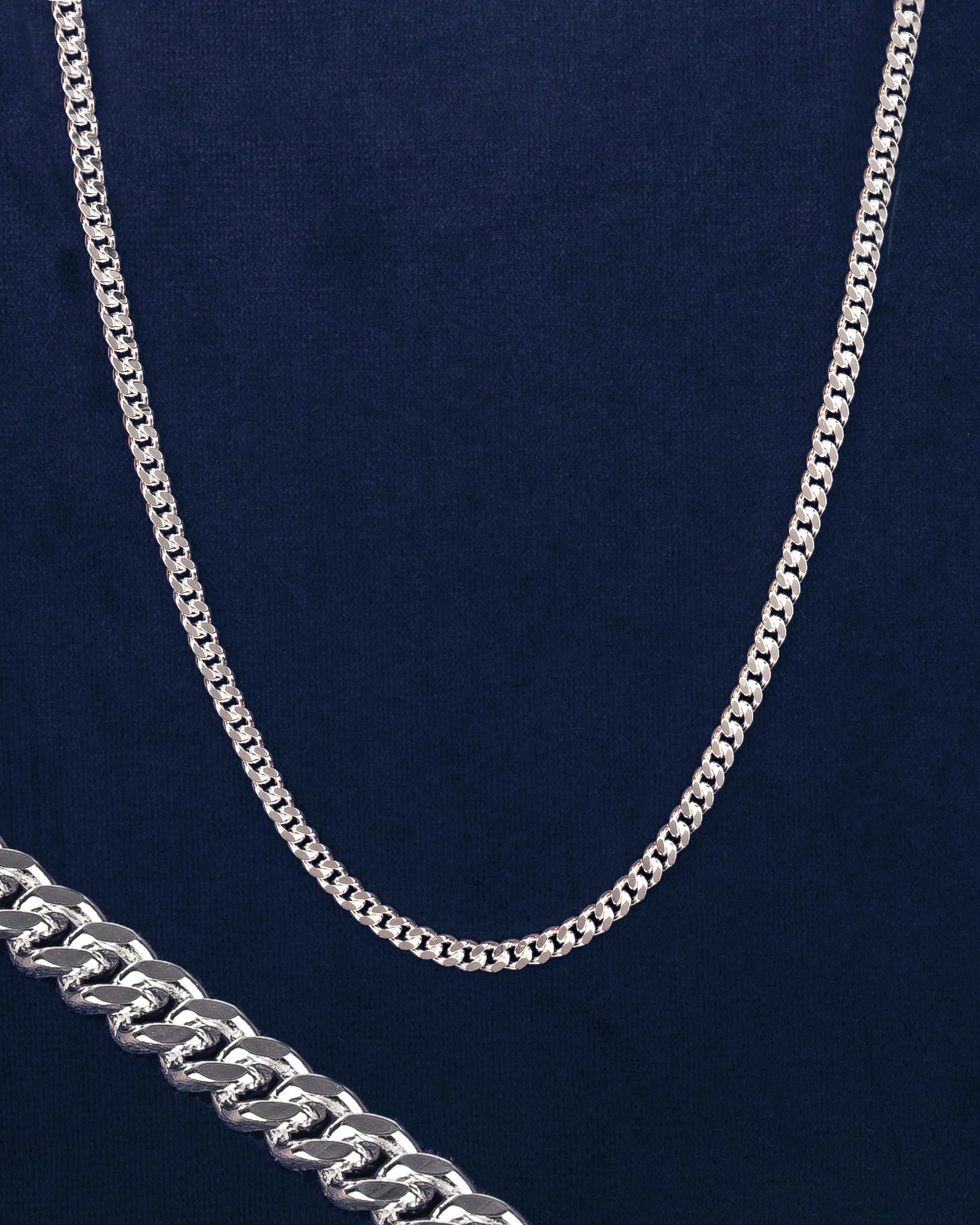 Necklace 925S - Cuban 4mm