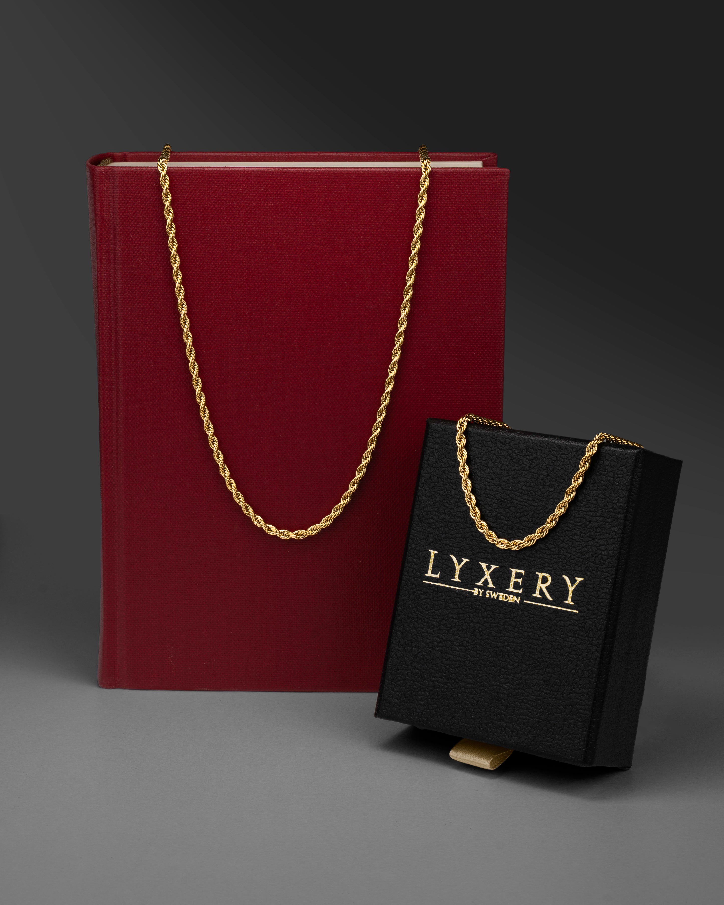 <tc>Rope</tc> 3mm Gold Necklace - One Size Fits All