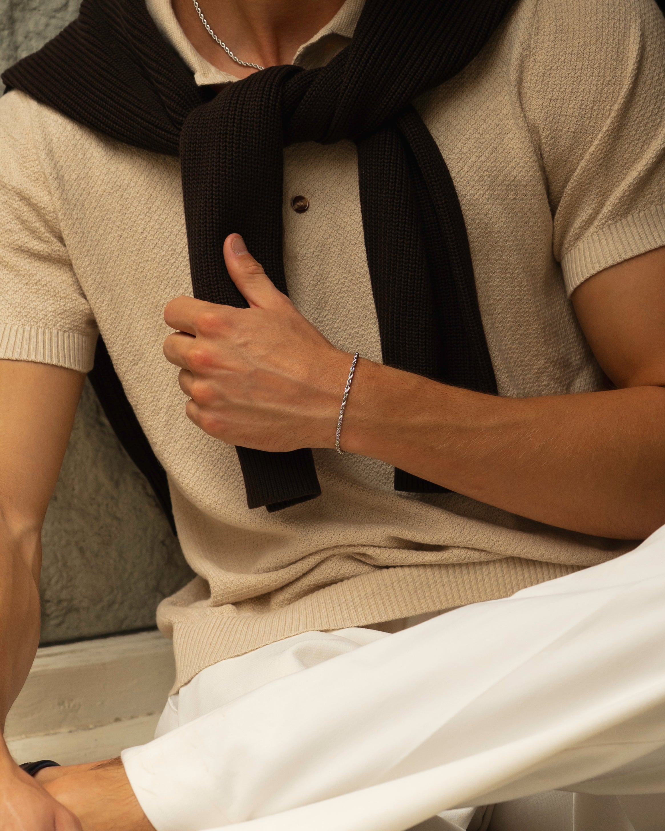 Cordell 3mm silver - ONE SIZE