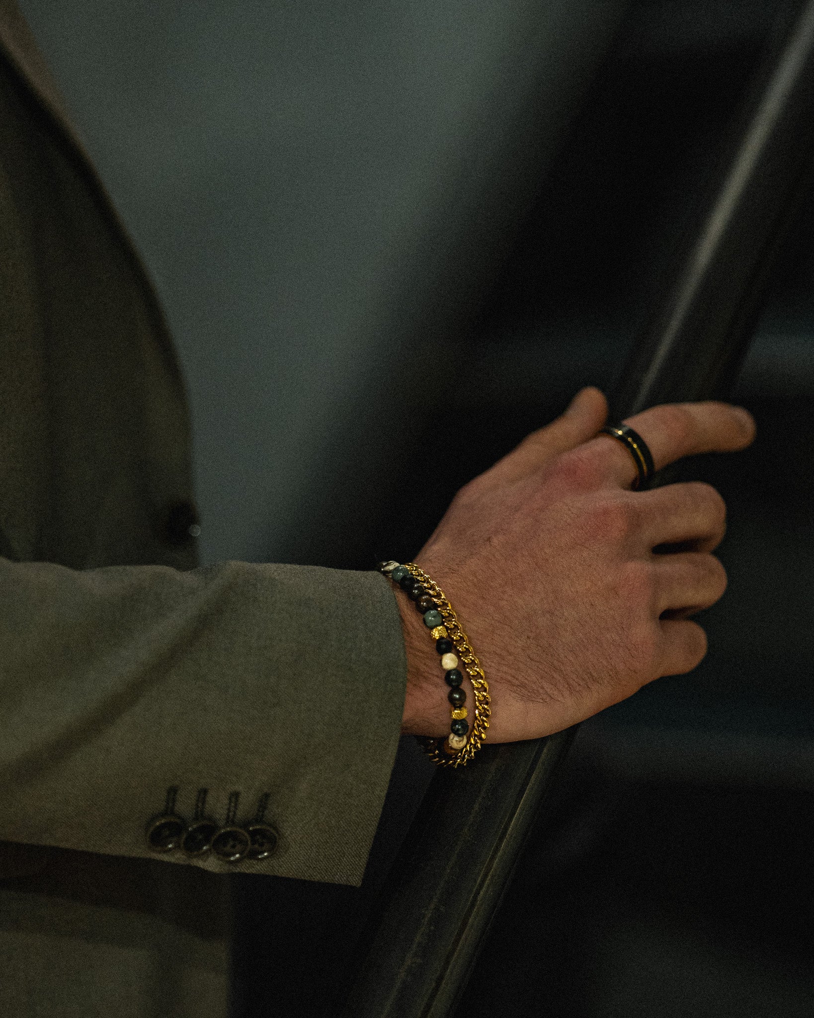 Stone bracelet - Golden Class