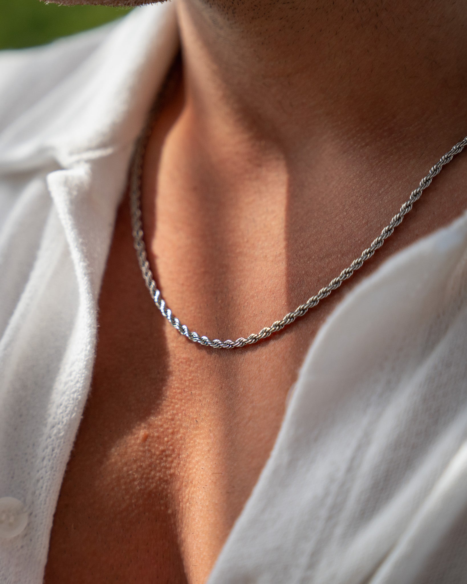 <tc>Rope</tc> Silver 3-5mm