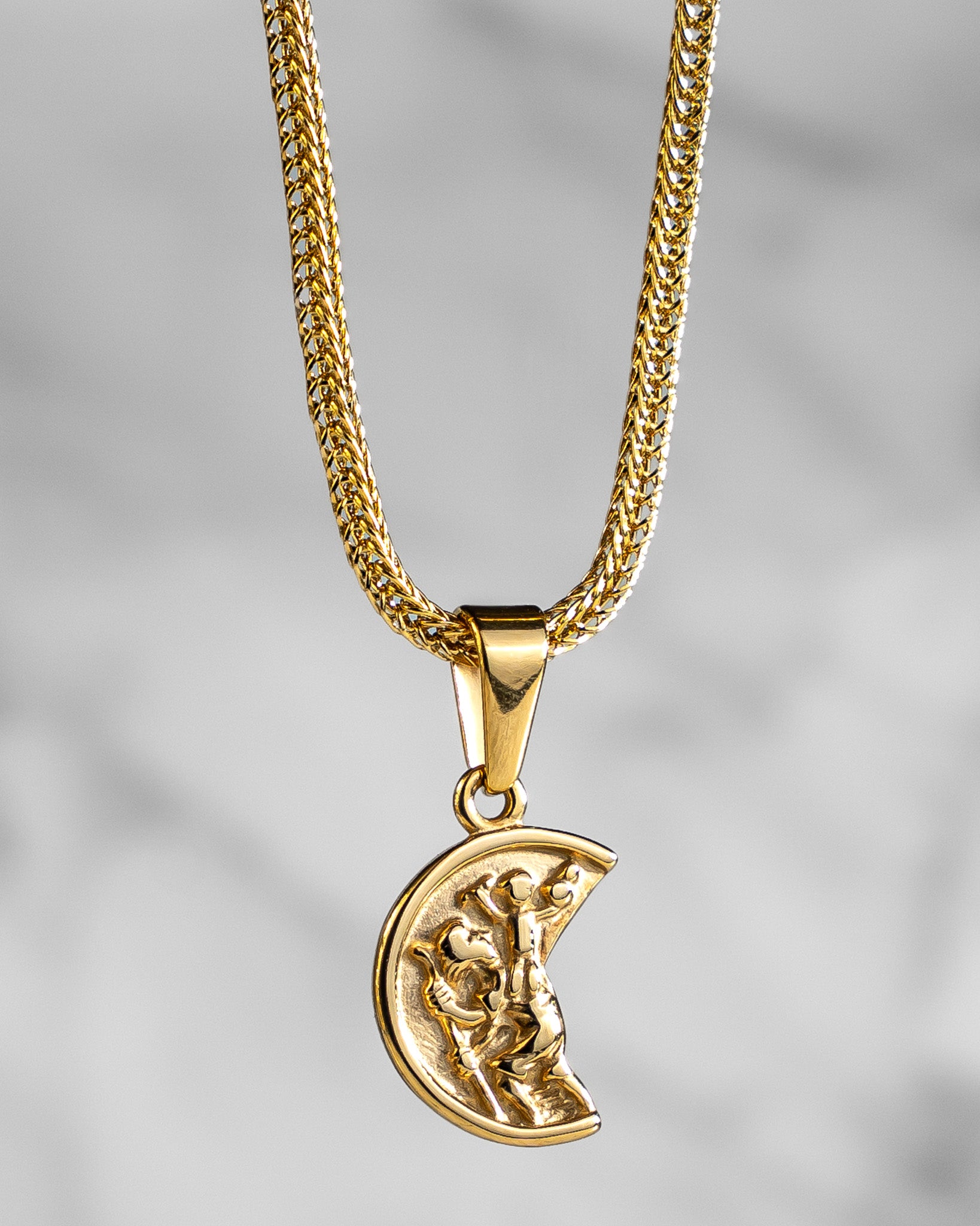 Stahlanhänger - St. Christopherus Gold