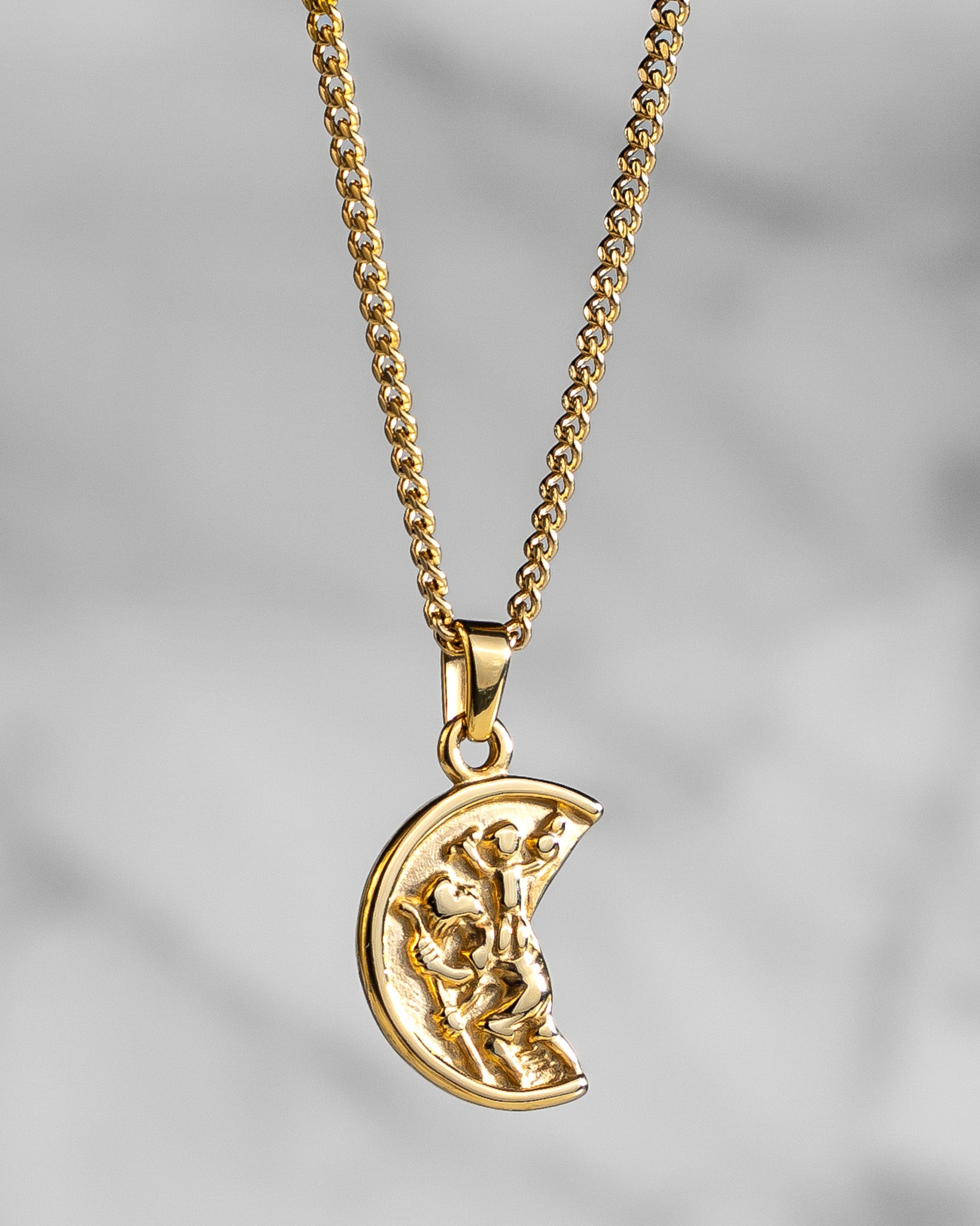 Stahlanhänger - St. Christopherus Gold
