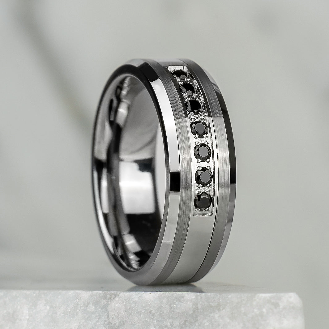 Halbe Allianz<tc>Ring</tc> - Schwarzer Zirkoniumdioxid