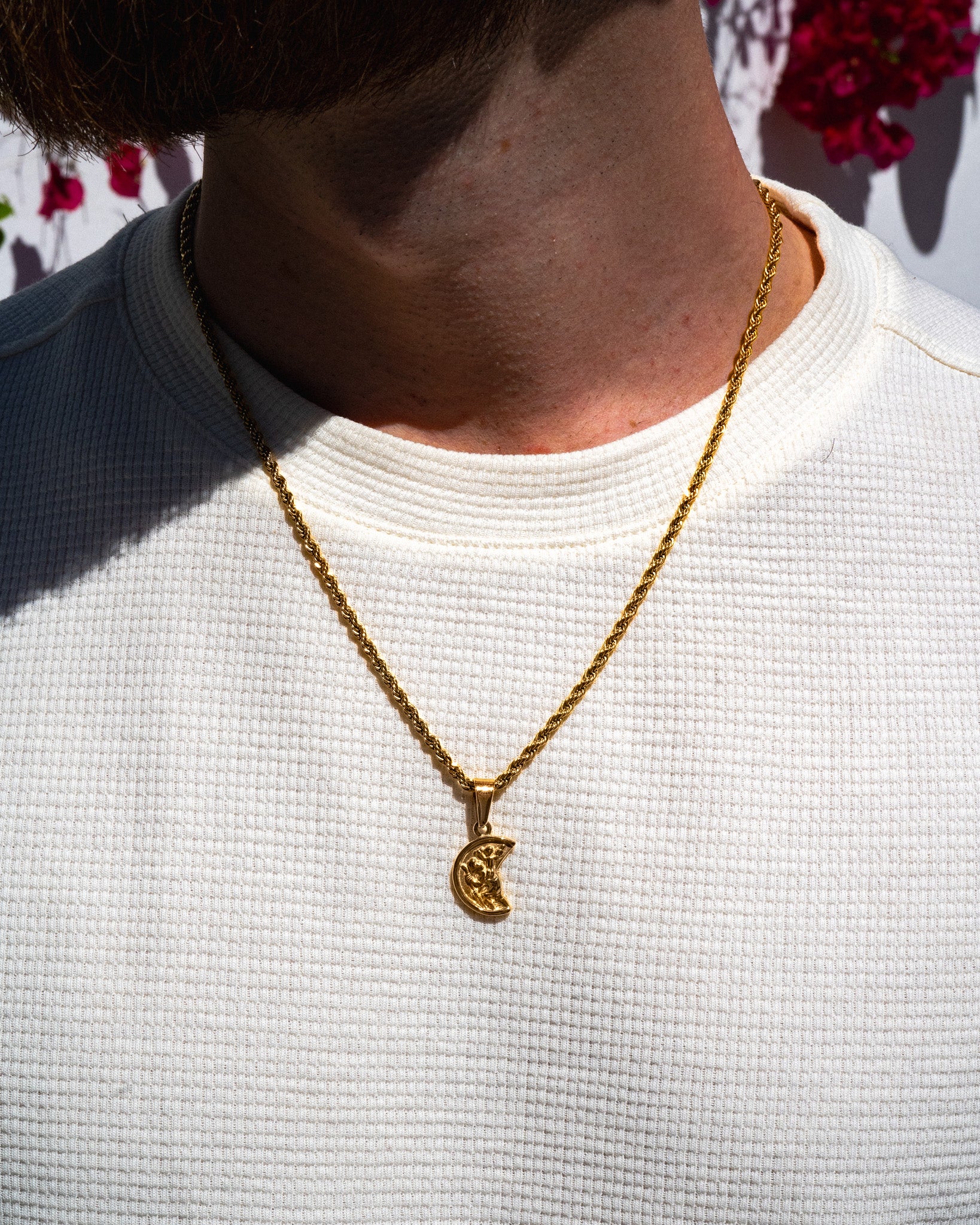 Stahlanhänger - St. Christopherus Gold