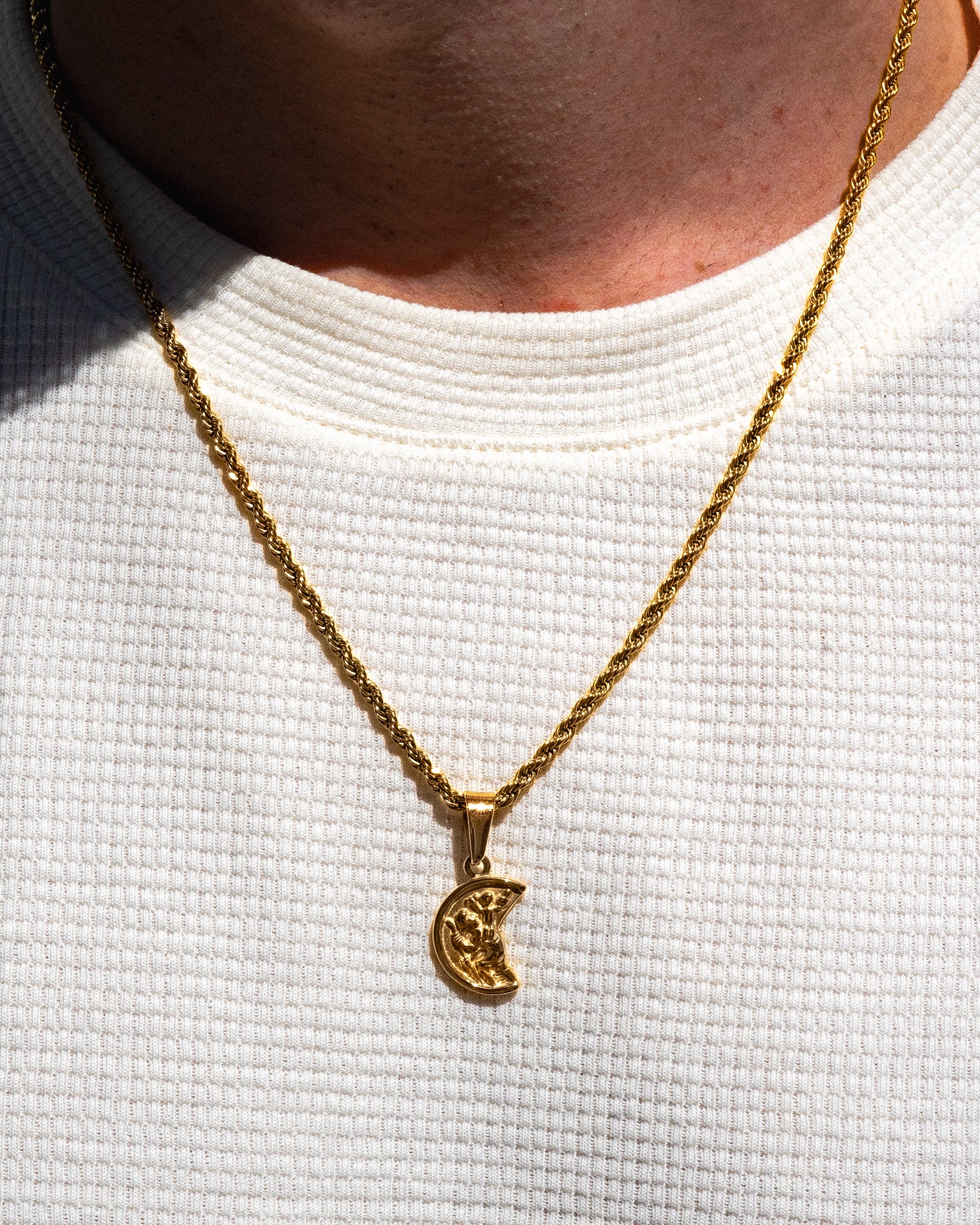 Stahlanhänger - St. Christopherus Gold