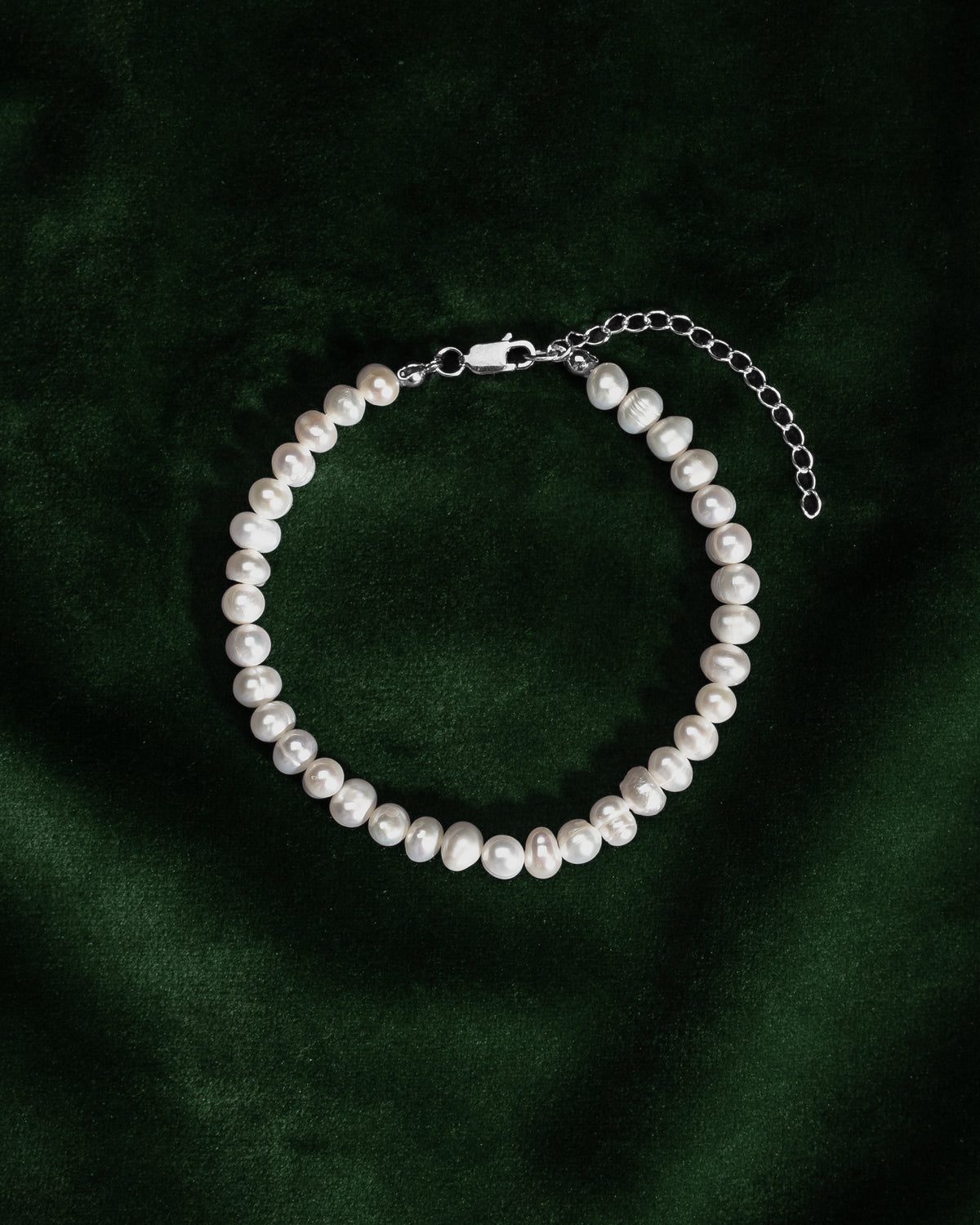 Pärlarmband 925S - Sötvattenpärlor