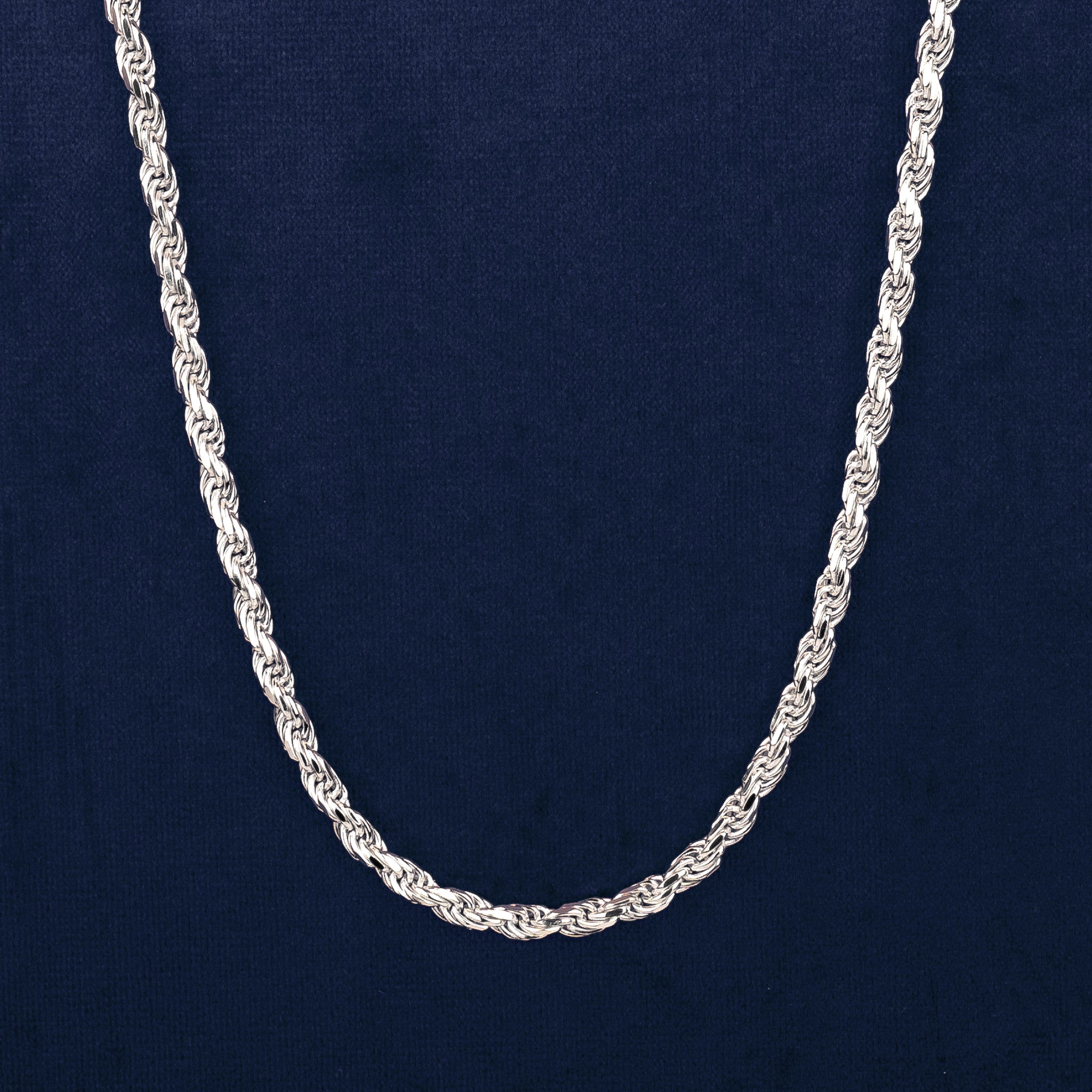 Necklace 925S - <tc>Rope</tc> 4mm