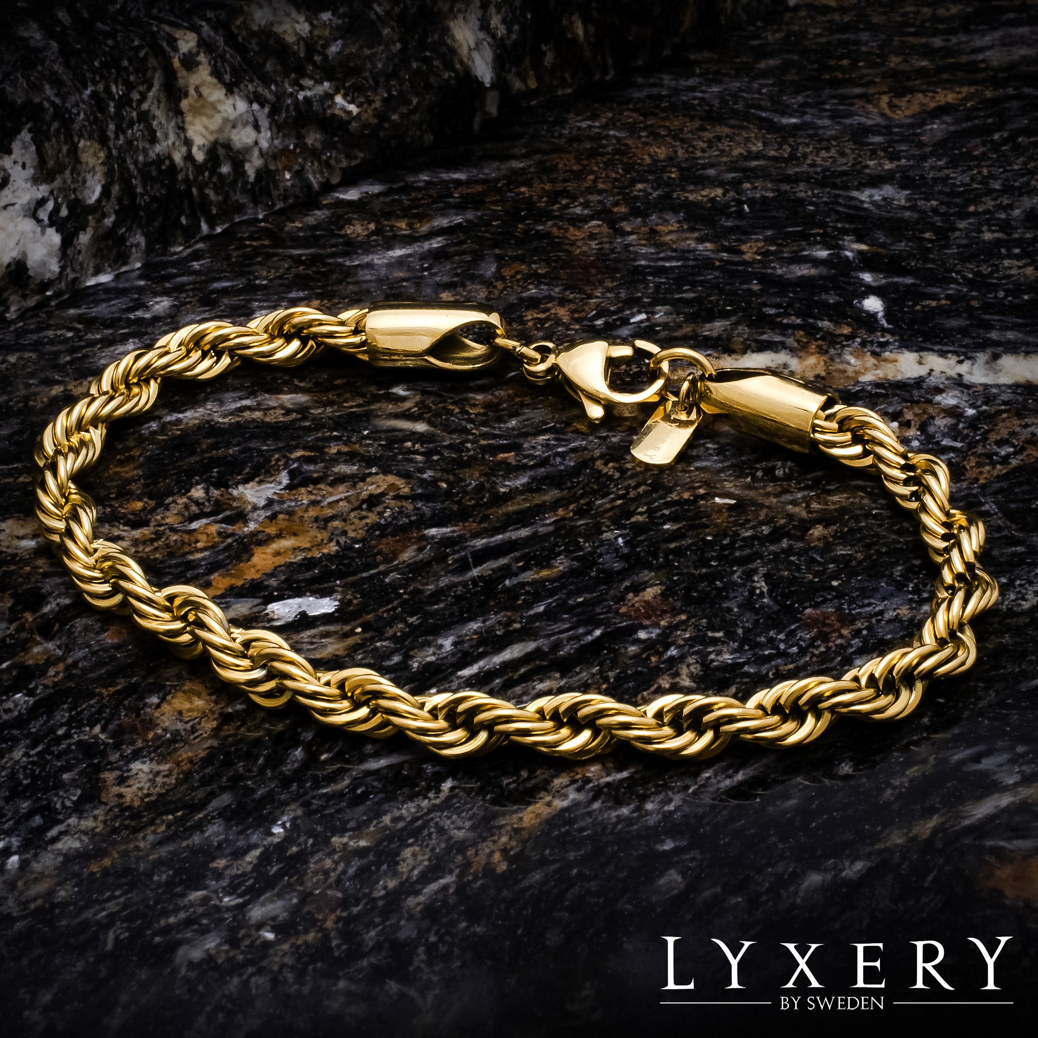 Steel bracelet - <tc>Rope</tc> Bracelet Chain Gold