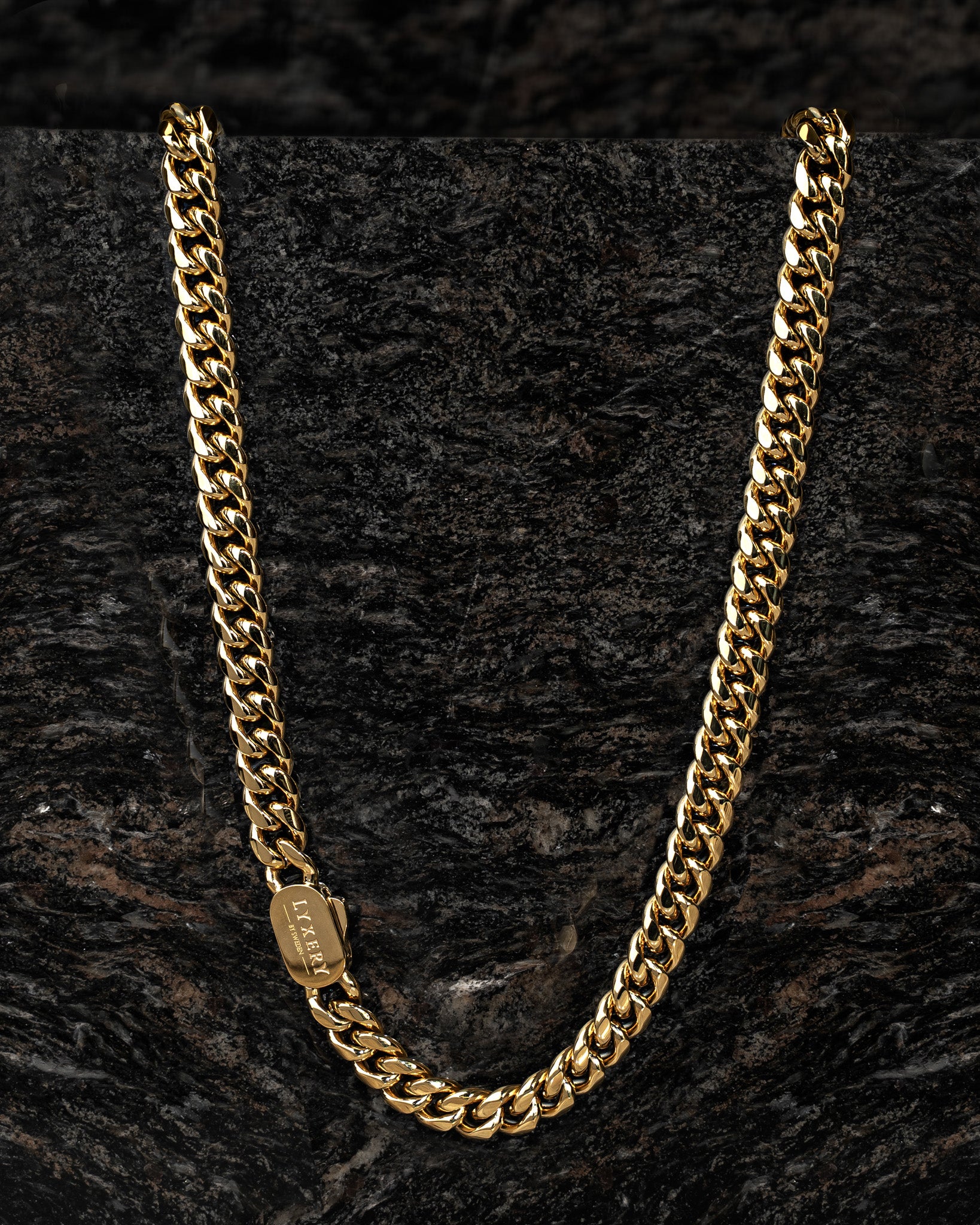 <tc>Necklace</tc> - Cuban Gold 8mm 12mm