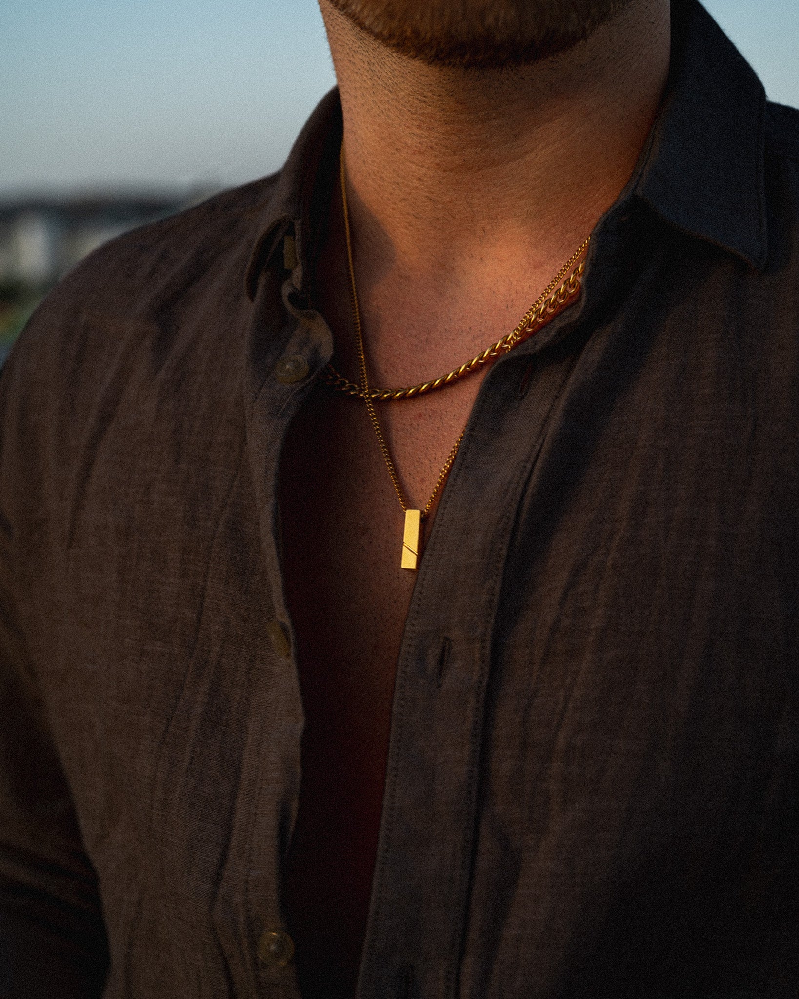 Tungsten Pendant - Signature Gold