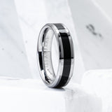 Ring - Slim Silver/Svart