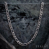 Halskedja i stål - Figaro Silver 5mm - Halskedja - Lyxery By Sweden AB