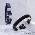 Läderarmband med ankare - Ocean - Läderarmband - Lyxery By Sweden AB