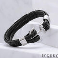 Läderarmband med ankare - Ocean - Läderarmband - Lyxery By Sweden AB