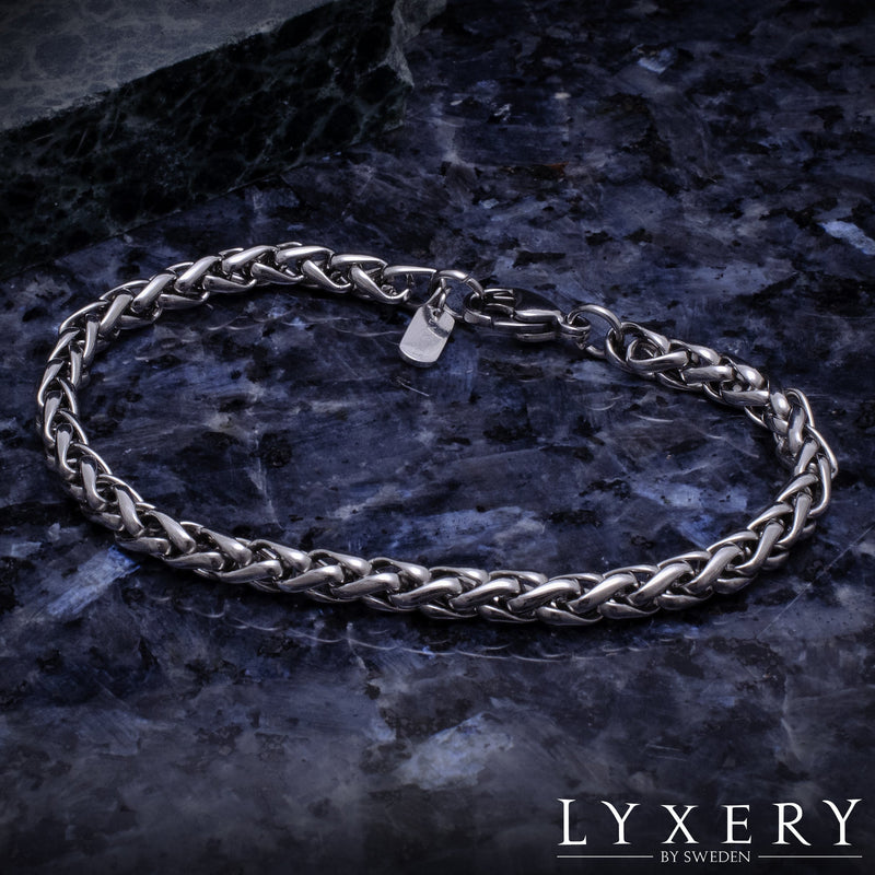 Armband i stål - Wheat Armkedja Silver 5mm - Armkedja - Lyxery By Sweden AB