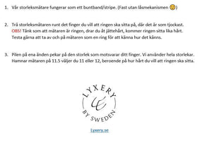 Storleksmätare till ring - Gratis frakt & värdecheck på 49kr ingår! - Storleksmätare ringstorlek - Lyxery By Sweden AB