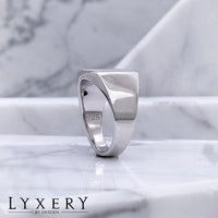 Klackring - Vit marmor - Ringar Herr - Lyxery By Sweden AB